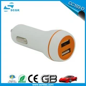 3,4A kahe USB-pordiga Bowling-kujuline autolaadija