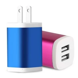 Kaasaskantav kahe pordiga USB seinalaadija