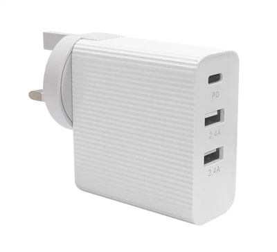 Kahe USB-ga mobiilne reisilaadija 2a